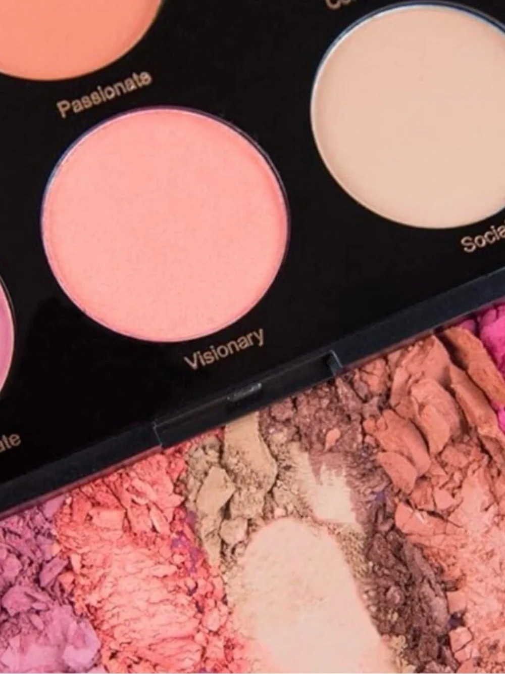 REALHER You Are Brilliant Pro Blush Palette features six blendable shades